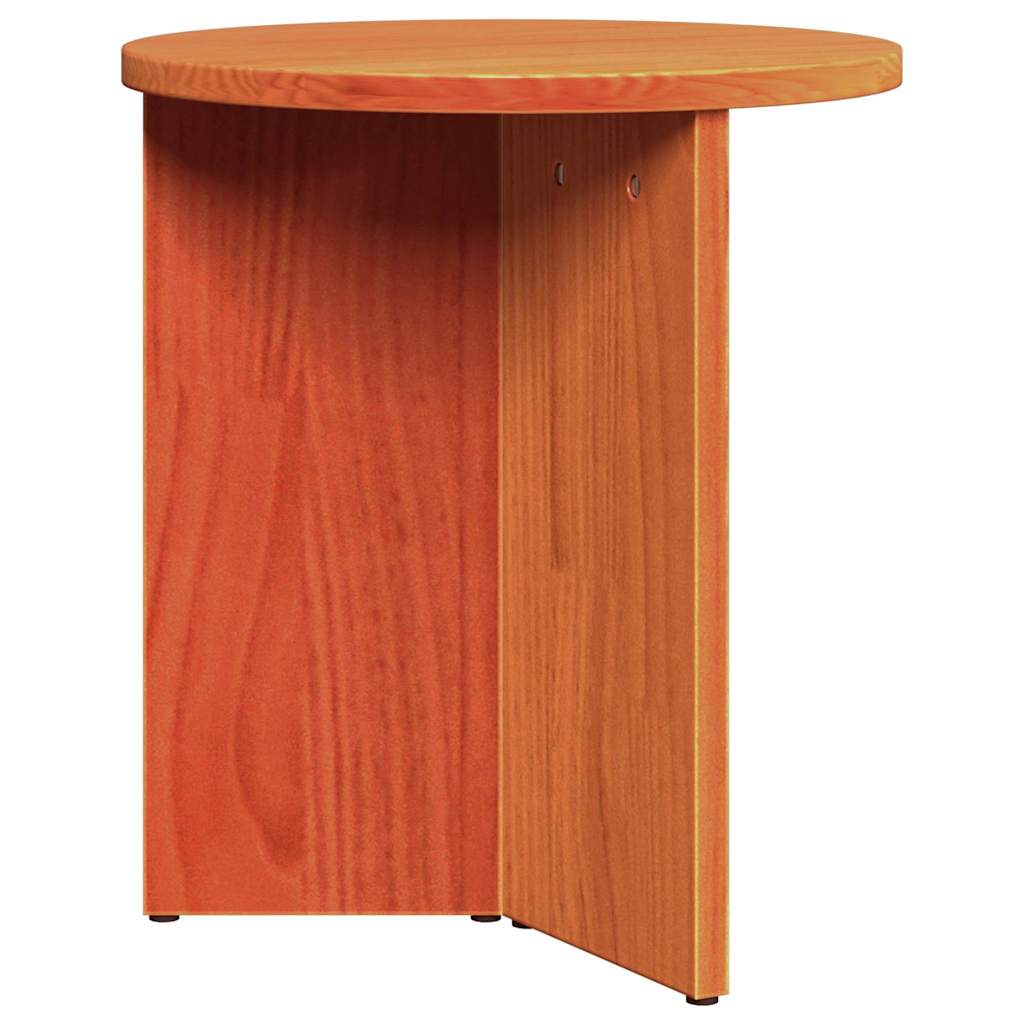 Tavolino da salotto 2 pcs Marrone cerato Legno massello di pino