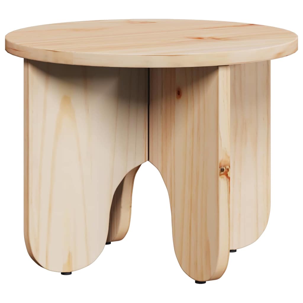 Tavolino da salotto 2 pcs Naturale Legno massello di pino