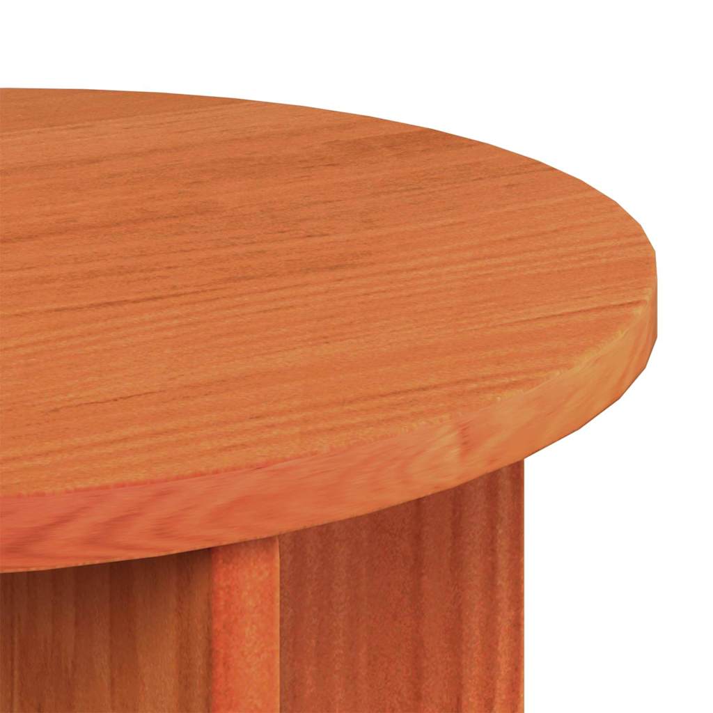 Tavolino da salotto 2 pcs Marrone cerato Legno massello di pino