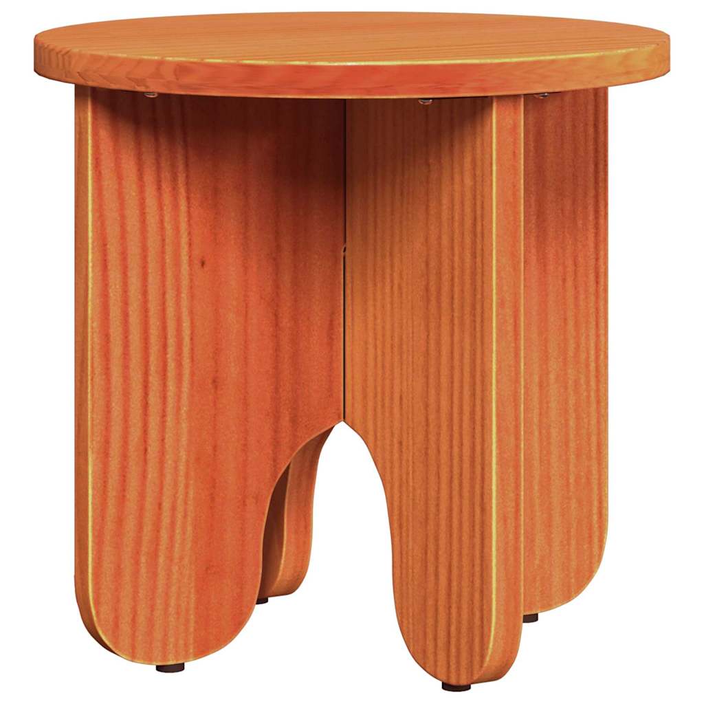 Tavolino da salotto 2 pcs Marrone cerato Legno massello di pino