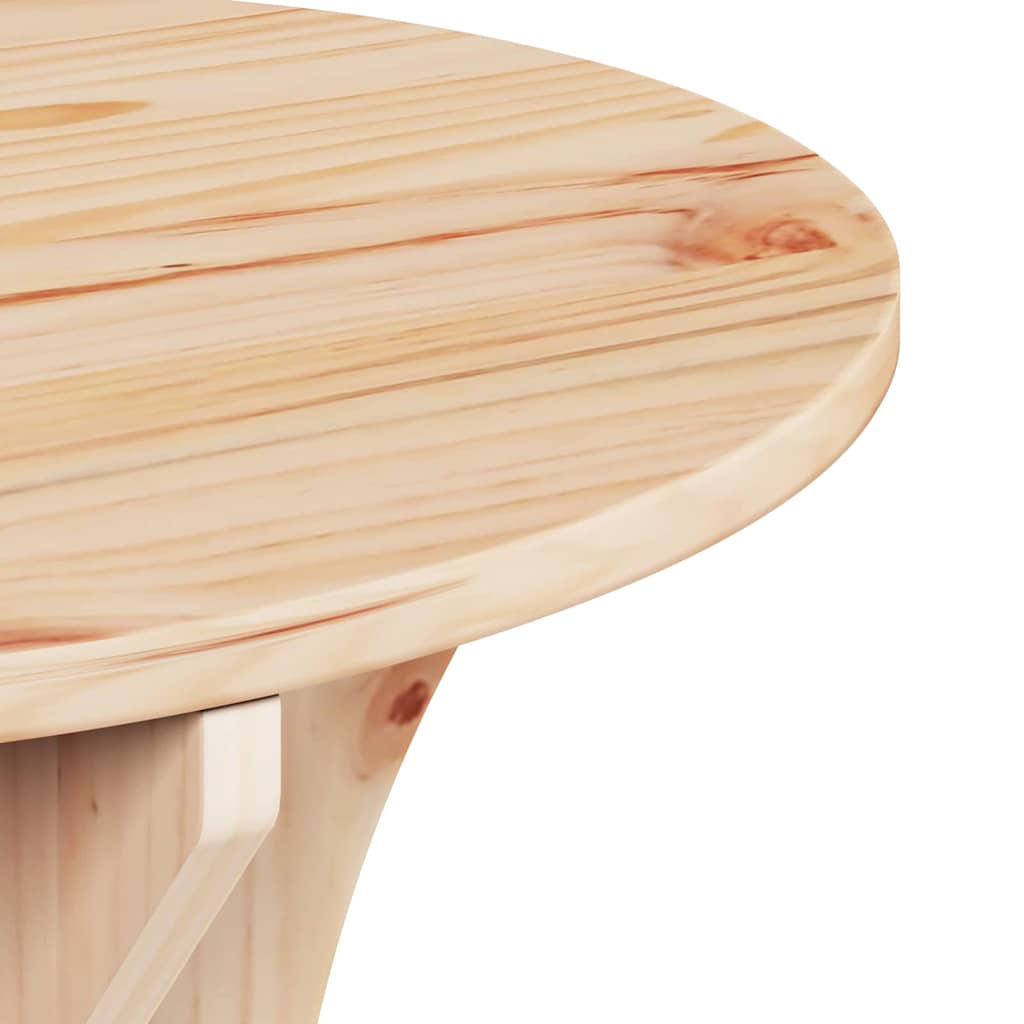 Tavolino da salotto 2 pcs Naturale Legno di pino massello