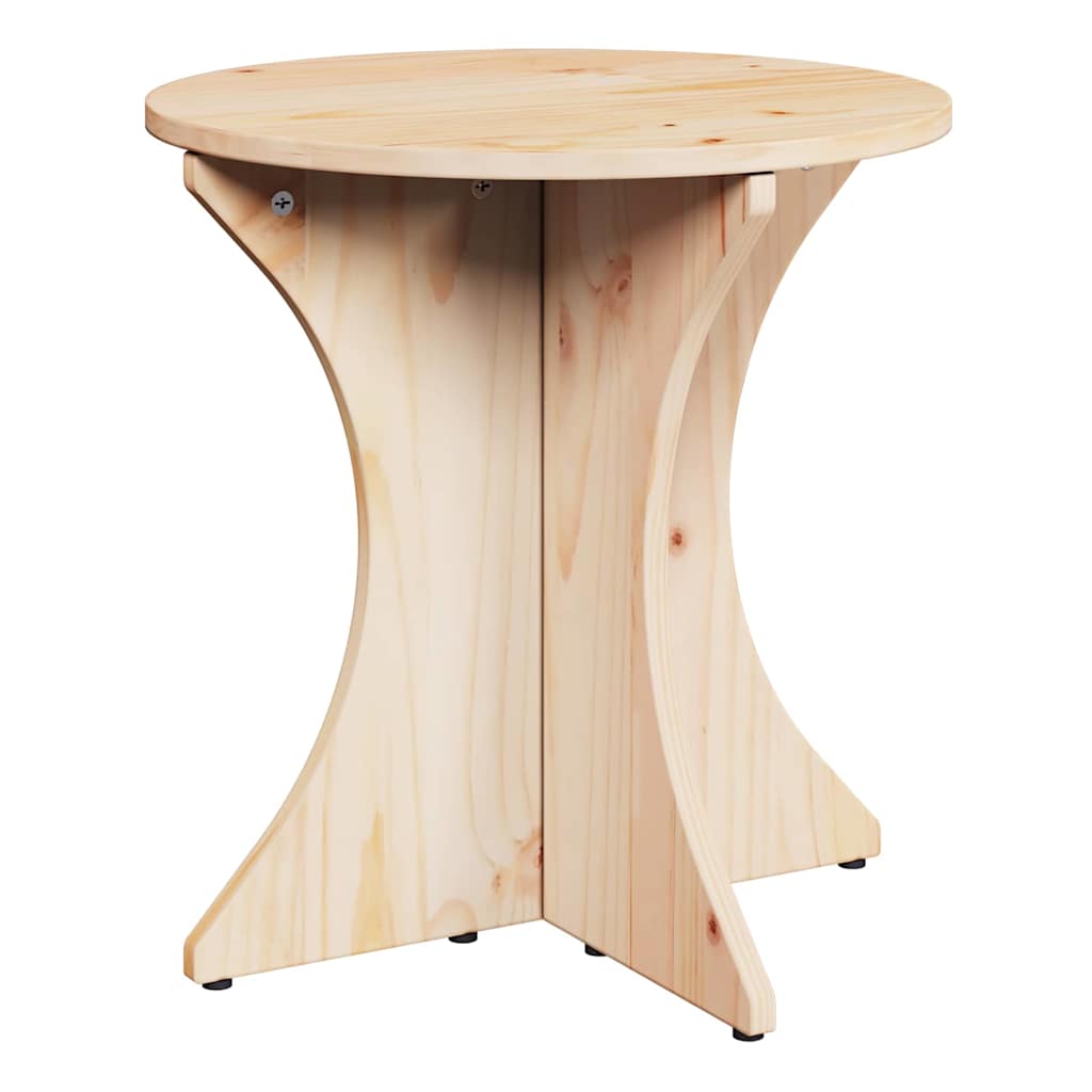 Tavolino da salotto 2 pcs Naturale Legno di pino massello
