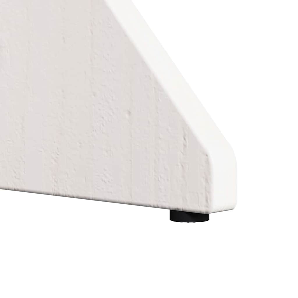 Tavolino da salotto 2 pcs Bianco Legno di pino massello