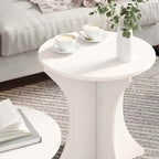 Tavolino da salotto 2 pcs Bianco Legno di pino massello