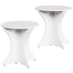 Tavolino da salotto 2 pcs Bianco Legno di pino massello
