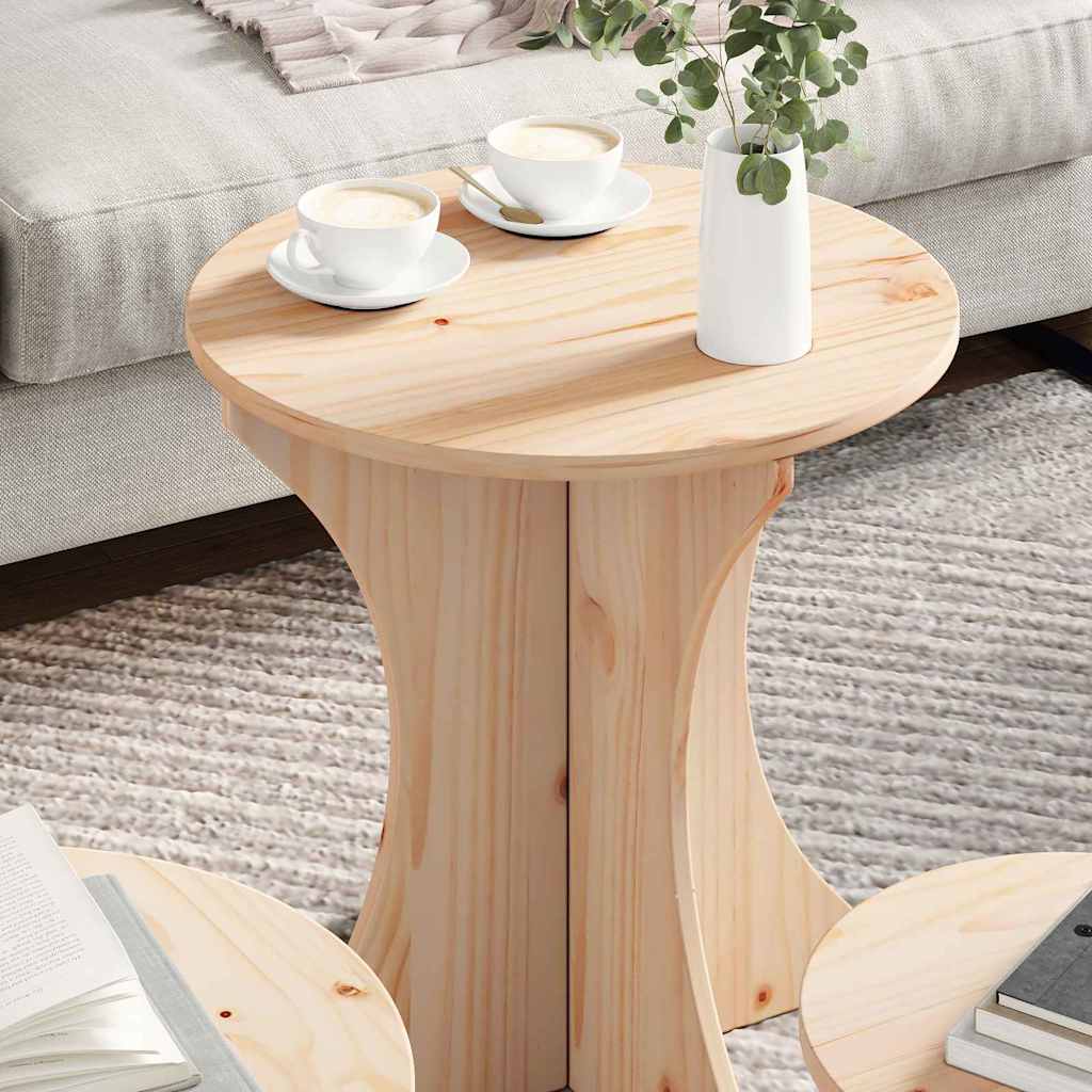 Tavolino da salotto 3 pcs Naturale