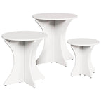 Tavolino da salotto 3 pcs Bianco