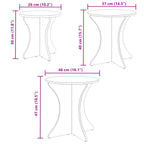Tavolino da salotto 3 pcs Bianco
