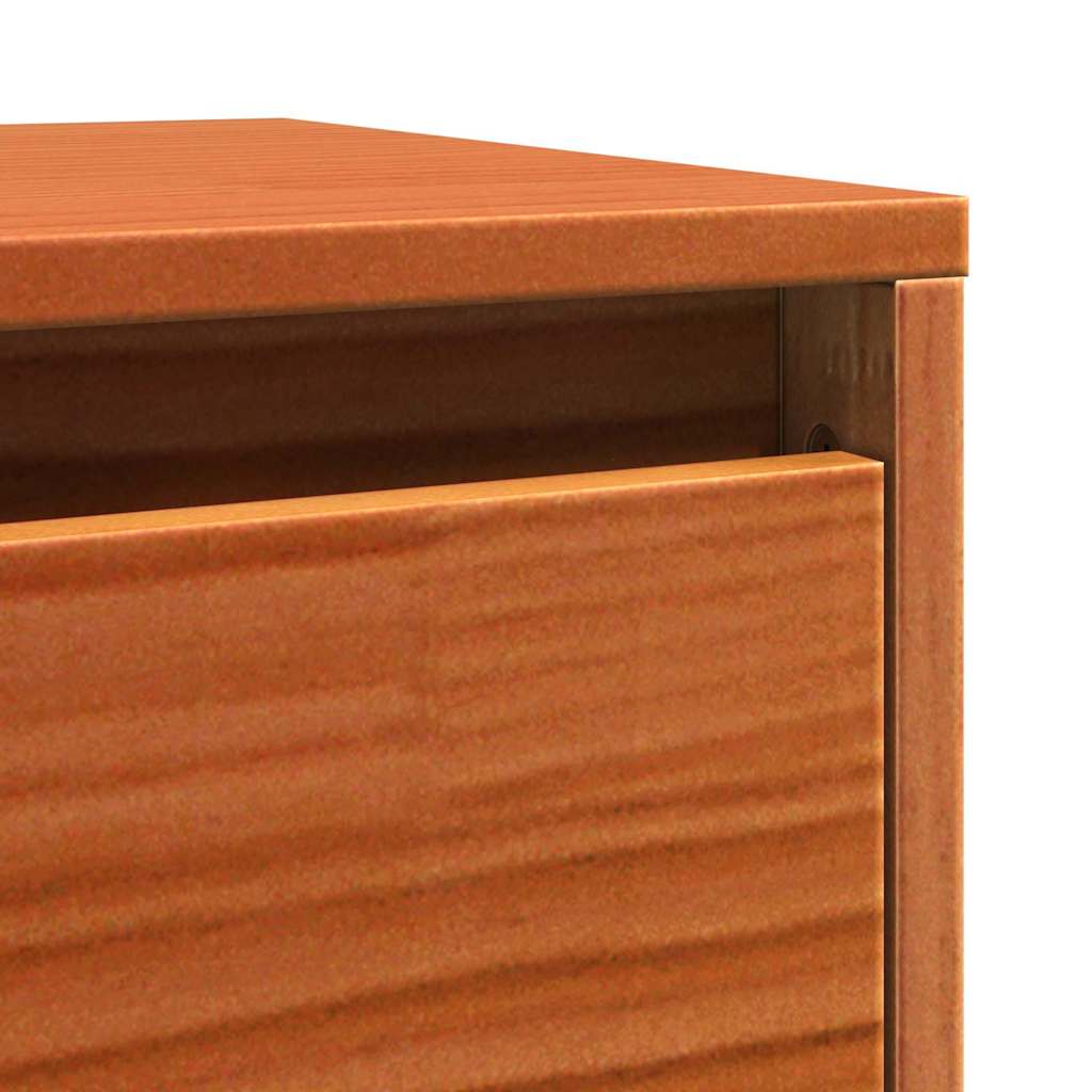 Armadietto a muro Marrone cerato 100 x 30 x 35 cm Pino massello