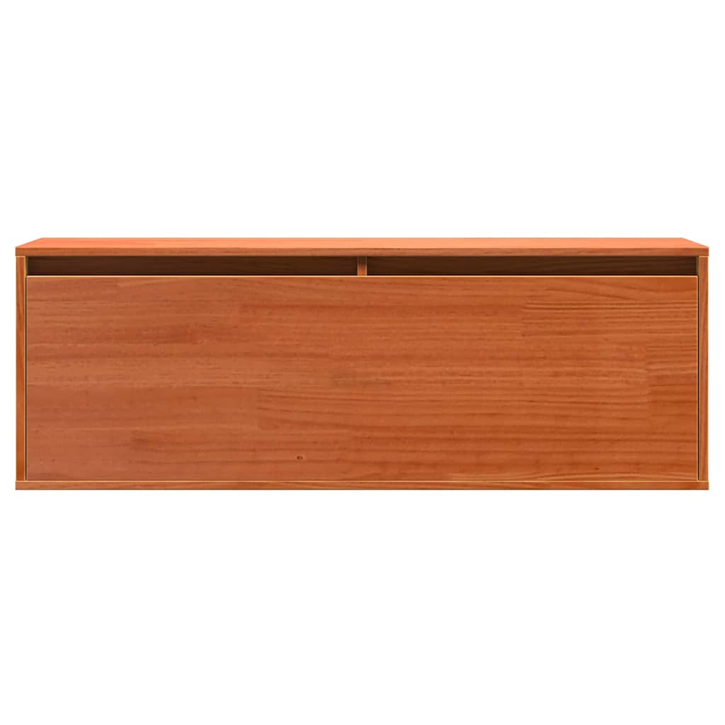 Armadietto a muro Marrone cerato 100 x 30 x 35 cm Pino massello