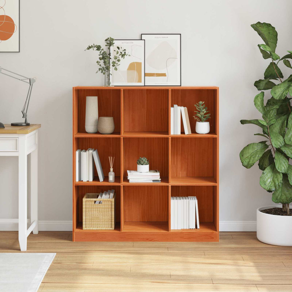 Armadio per Libri Marrone cerato 104 x 33 x 110 cm