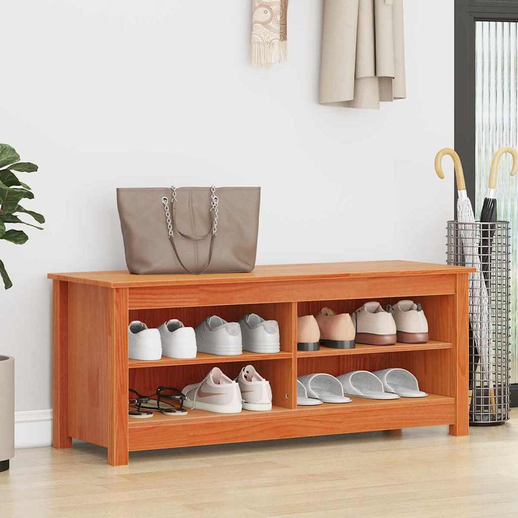 Panchina con contenitore Marrone cerato 110 x 38 x 45,5 cm