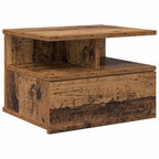 Comodino flottante con cassetto Legno vecchio 40 x 31 x 28 cm