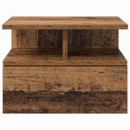 Comodino flottante con cassetto Legno vecchio 40 x 31 x 28 cm