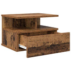 Comodino flottante 2 pcs Legno vecchio 40 x 31 x 28 cm
