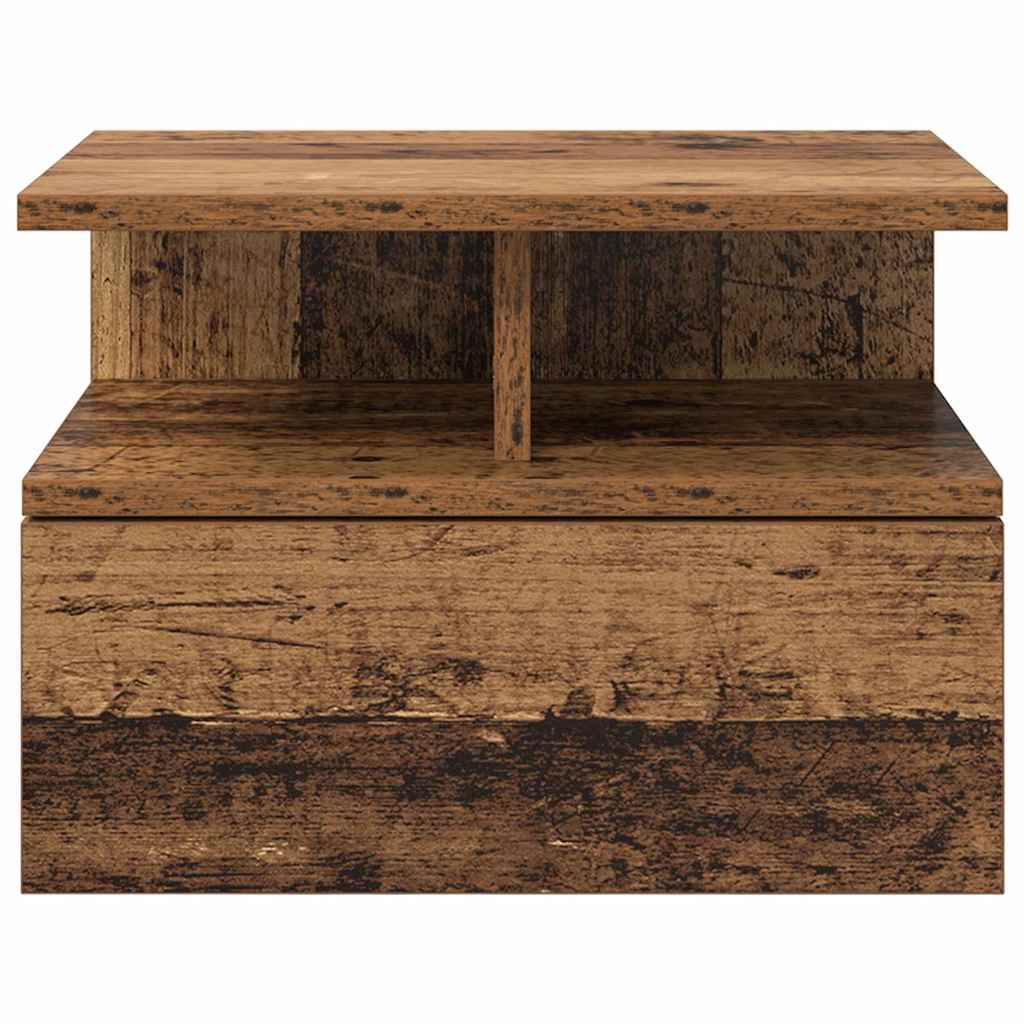 Comodino flottante 2 pcs Legno vecchio 40 x 31 x 28 cm