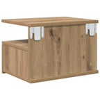 Comodino flottante Rovere artigianale 40 x 31 x 28 cm