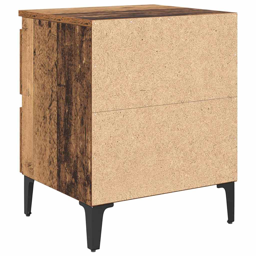Armadio da Notte 2 pcs Legno vecchio 40 x 35 x 50 cm
