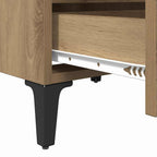 Armadio da Notte 2 pcs rovere artigianale 40 x 35 x 50 cm