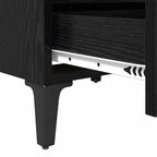 Armadio da Notte 2 pcs Rovere nero 40 x 35 x 50 cm