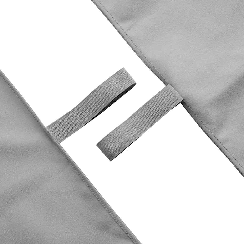 Asciugamani Sportivi 2 pcs Grigio scuro 140 x 70 cm