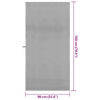 Asciugamani Sportivi 2 pcs Grigio scuro 90 x 180 cm