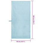 Asciugamani Sportivi 2 pcs Blu 100 x 50 cm