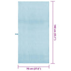 Asciugamani Sportivi 2 pcs Blu 140 x 70 cm