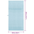Asciugamani Sportivi 2 pcs Blu 200 x 100 cm