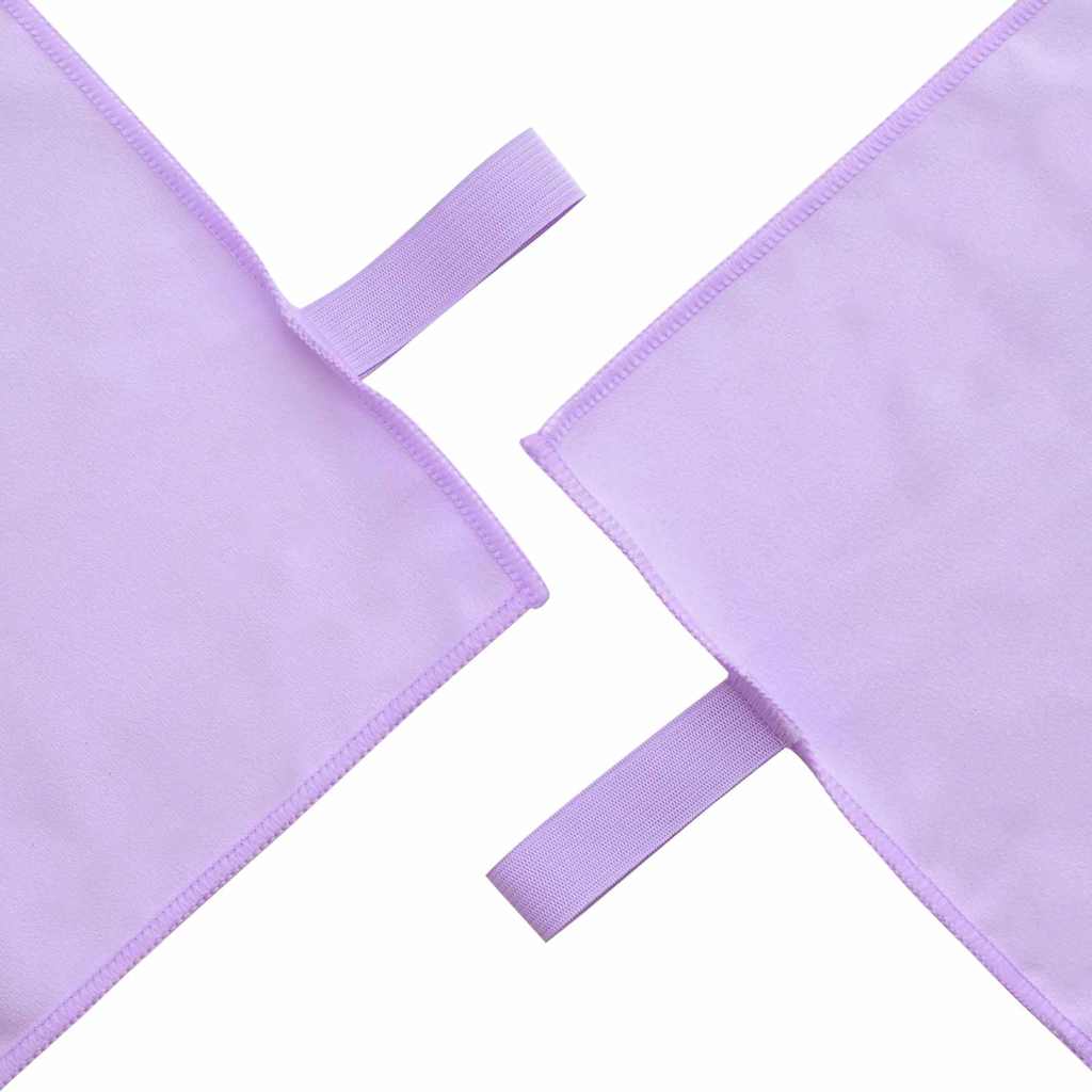 Set di Asciugamani Sportivi 2 pcs Viola Tessuto