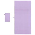 Set di Asciugamani Sportivi 2 pcs Viola Tessuto