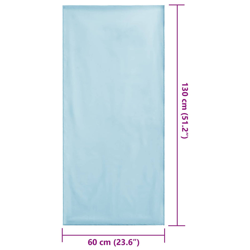 Asciugamani per Sedia Outdoor 2 pcs Blu 130 x 60 cm