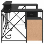 Scrivania Rovere Nero 182 x 101 x 87,5 cm Legno multistrato