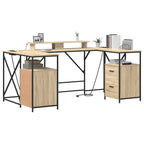 Scrivania Rovere Sonoma 182 x 101 x 87,5 cm Legno multistrato