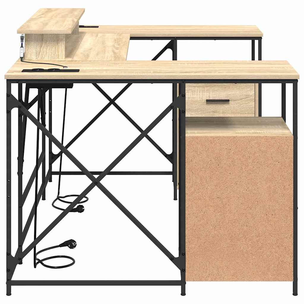 Scrivania Rovere Sonoma 182 x 101 x 87,5 cm Legno multistrato