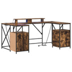 Scrivania Rovere fumé 182 x 101 x 87,5 cm Legno multistrato