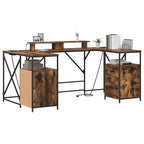 Scrivania Rovere fumé 182 x 101 x 87,5 cm Legno multistrato