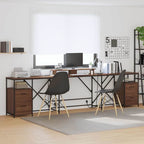 Scrivania Rovere Marrone 182 x 101 x 87,5 cm Legno multistrato