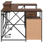 Scrivania Rovere Marrone 182 x 101 x 87,5 cm Legno multistrato