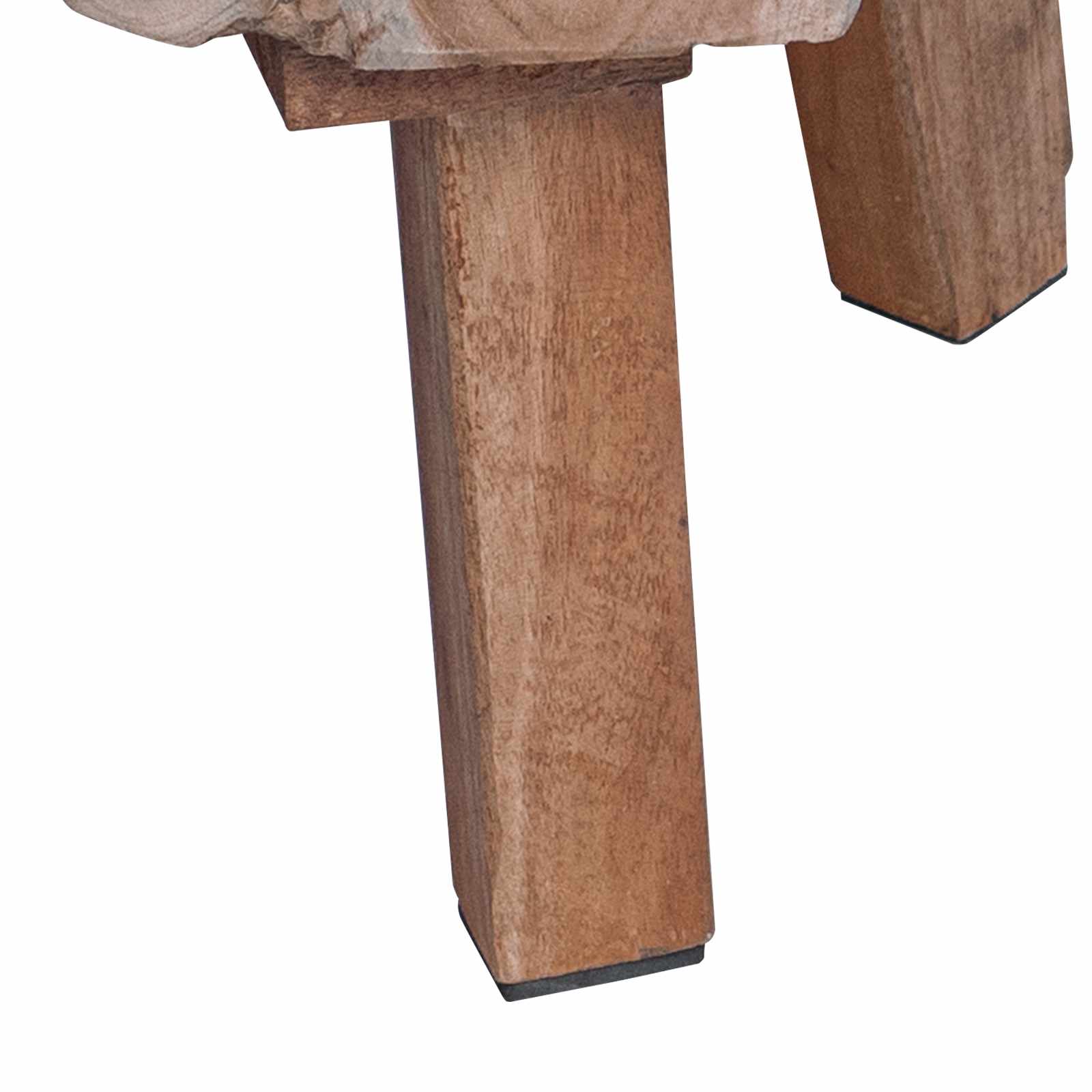 Comodino Marrone 40 x 40 x 25 cm Legno Recuperato Massello