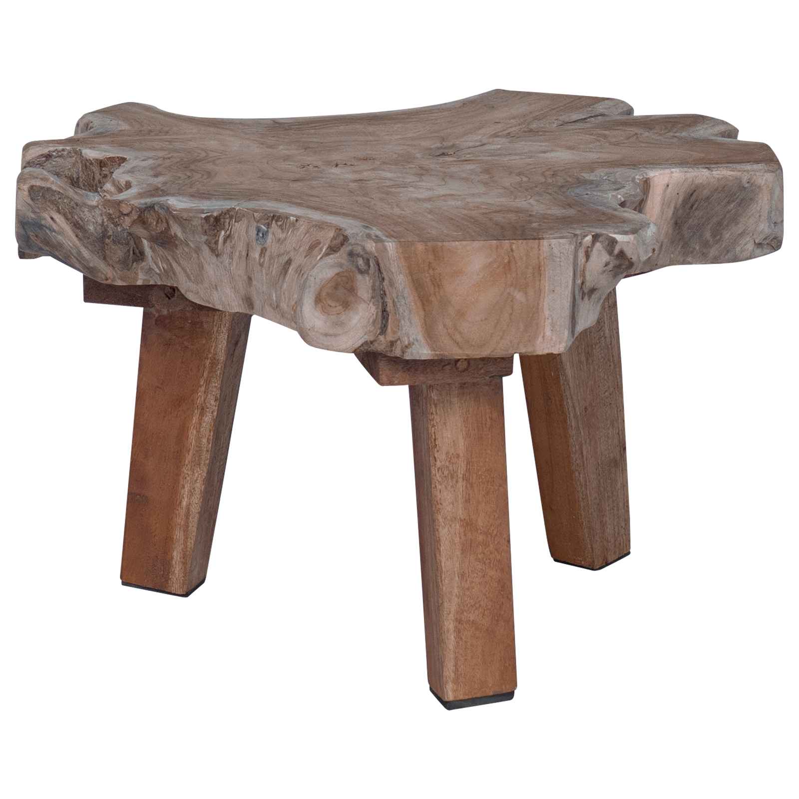Comodino Marrone 40 x 40 x 25 cm Legno Recuperato Massello