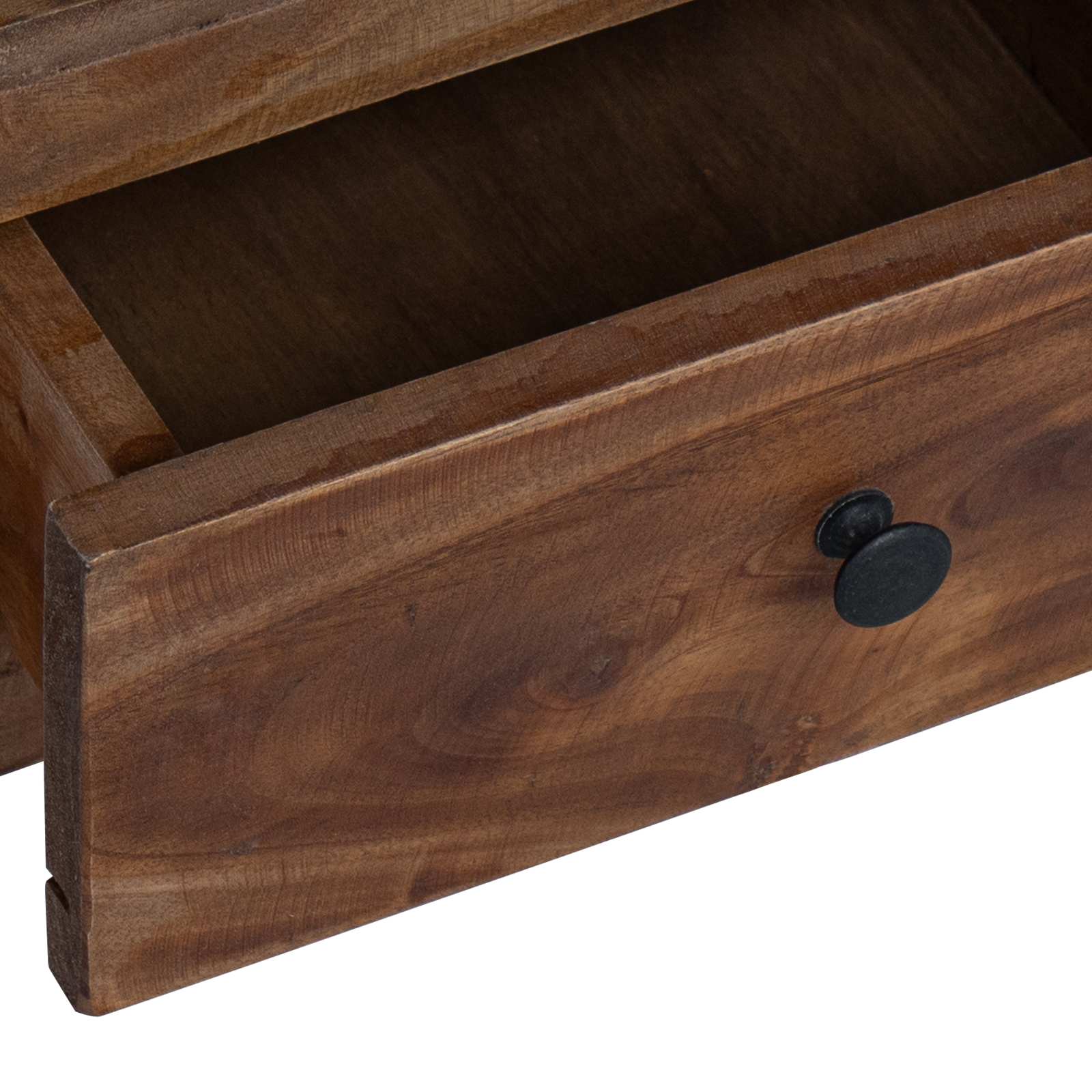Comodino Marrone 30 x 30 x 47 cm Legno Recuperato Massello
