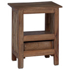 Comodino Marrone 30 x 30 x 47 cm Legno Recuperato Massello