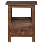 Comodino Marrone 30 x 30 x 47 cm Legno Recuperato Massello