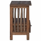 Comodino Marrone 30 x 30 x 47 cm Legno Recuperato Massello