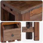Armadietto Marrone 60 x 30 x 70 cm Legno Recuperato Massello