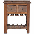 Armadietto Marrone 60 x 30 x 70 cm Legno Recuperato Massello