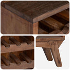 Scaffale Marrone 60 x 30 x 90 cm Legno Recuperato Massello
