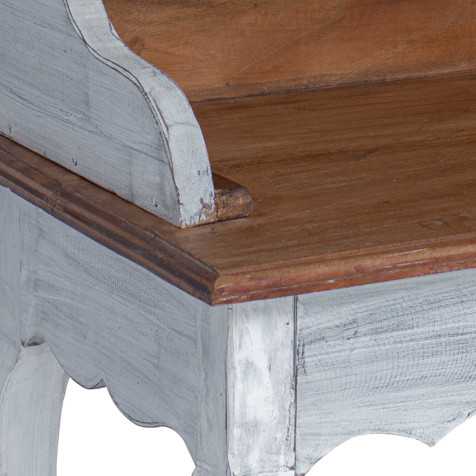 Scrivania con cassetto Marrone e bianco 80 x 40 x 92 cm