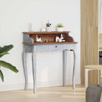 Scrivania con cassetto Marrone e bianco 80 x 40 x 92 cm